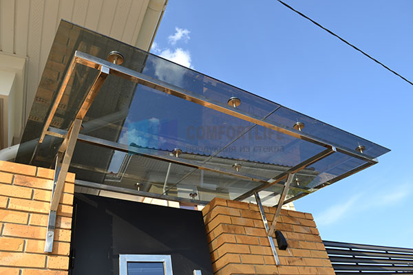 Козырьки из стекла